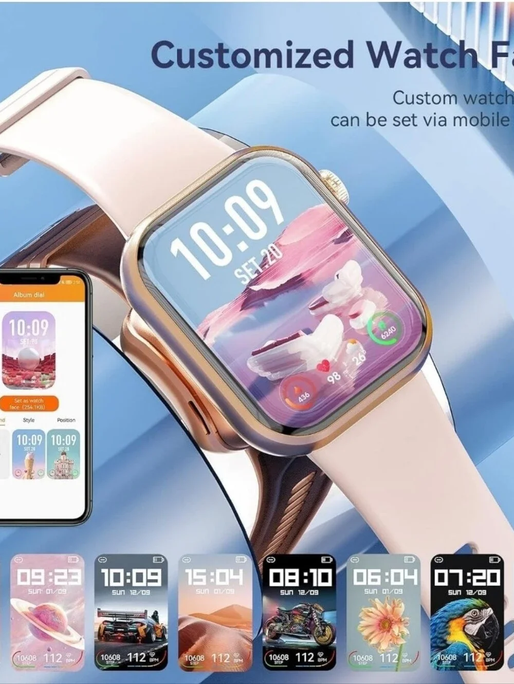 Smart Watch (Answer/Make Call) 1.85inch - PINK